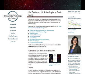 Website: Zentrum für Astrologie in Freiburg