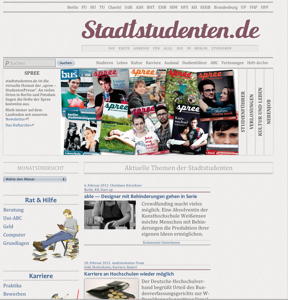 Website: Stadtstudenten