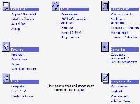 Bei der ersten Version von zanjero.de war die Startseite gleichzeitig eine Art Sitemap. 