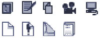 Weitere Icons, die in verschiedenen Phasen von zanjero.de im Einsatz waren. 