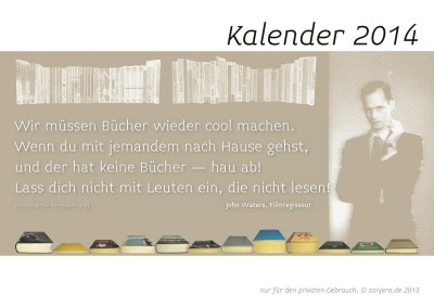 Kalender 2014: Literarische Zitate