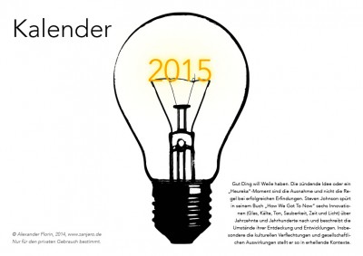 Kalender 2015: Innovationen